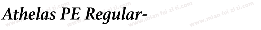 Athelas PE Regular字体转换